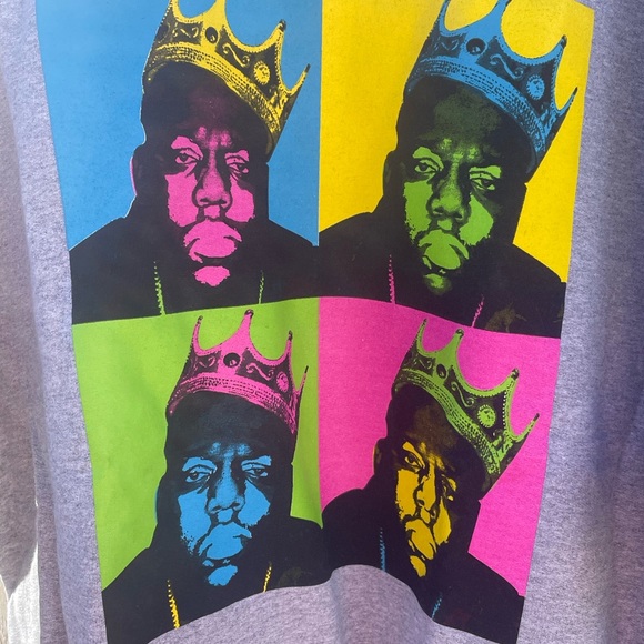 WOMENS BIGGIE CREW SWEATSHIRT IN HEATHER GRAY - Picture 6 of 9